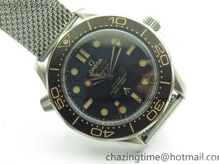 0524 Seamaster 300 “No Time to Die” Limited Edition ORF 1:1 Best Edition on SS Mesh Bracelet A8806 (Free Nato Strap) Durable 7866